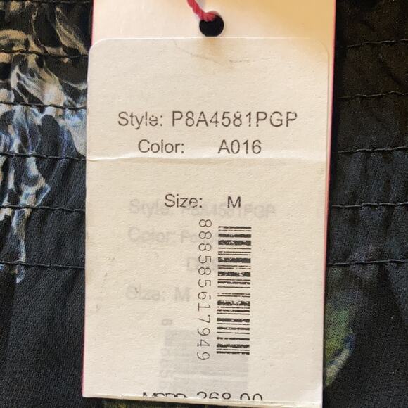 NWT PARKER PRINT SMOCKED TIE WAIST MINI SKIRT - Picture 8 of 13